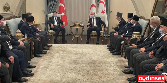 Cumhurbaşkanı Tatar, Kıbrıs Gazilerini kabul etti