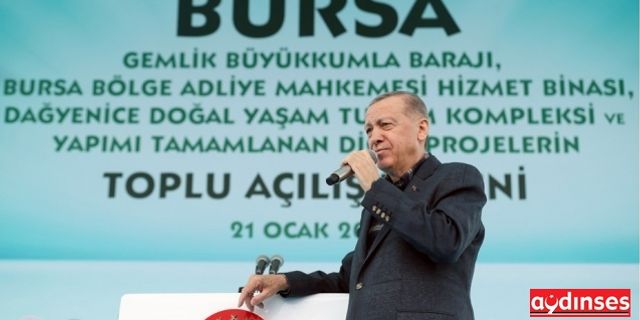 Cumhurbaşkanı Erdoğan, Bursa’da toplu açılış törenine katıldı