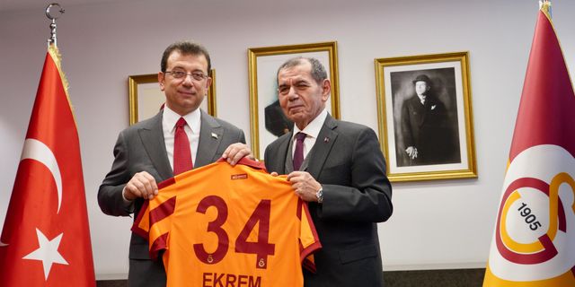 İBB Başkanı İmamoğlu, Galatasaray Spor Kulübü Başkanı Dursun Özbeki ziyaret etti