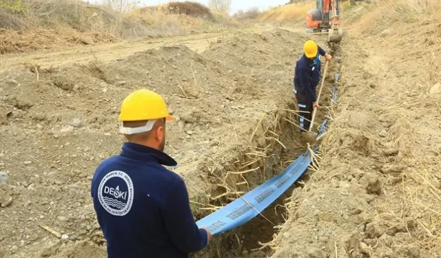 Honaz Kaklık’ta asbest borular tarihe karışıyor