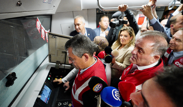 Özel,  İBB Metro hatlarınının test sürüşüne katıldı!...