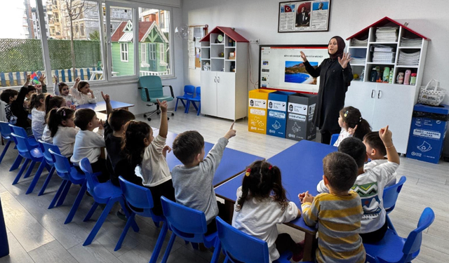 Özel anaokullarında miniklere sıfır atık eğitimi