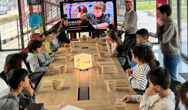 Bursa Nilüfer'de çocuklar sanatla iç içe