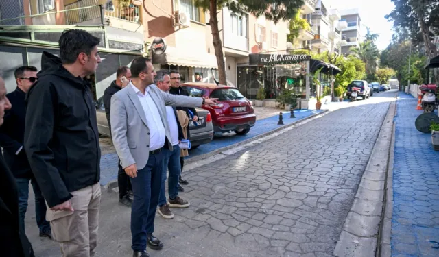 İzmir Bornova'da altyapı çalışmalarına yerinde inceleme