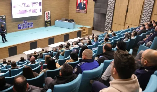 Kütahya Belediyesi personeline bağımlılıkla mücadele eğitimi