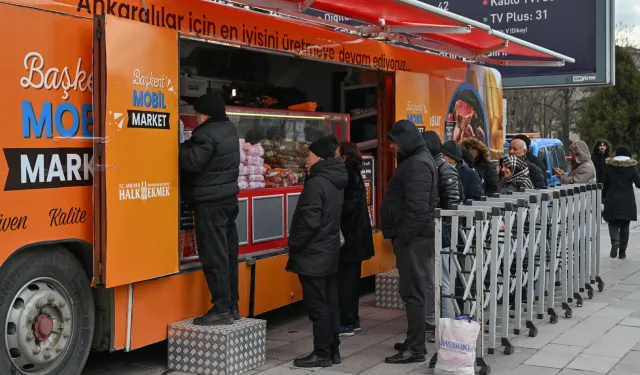 Başkent Mobil Market ile et satışı başladı