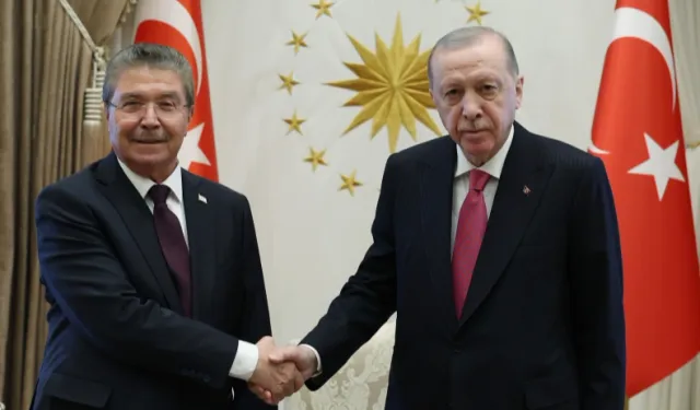 Cumhurbaşkanı Erdoğan, KKTC Başbakanı Üstel'i kabul etti