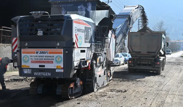 Manisa Büyükşehir kendi asfaltını kullanmaya başladı