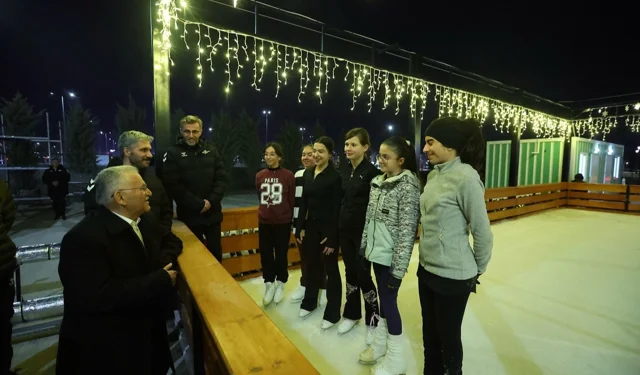 Kayseri'ye açık hava buz pateni pisti geliyor