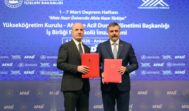 YÖK ve AFAD'dan 'Afete Hazır Üniversite' protokolü