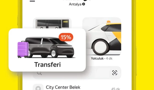 Antalya'da yeni 'transfer' hizmeti kullanıma sunuldu