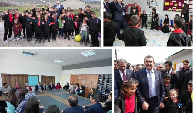 Bakan Tekin, Van'da ilkokul öğrencileriyle buluştu