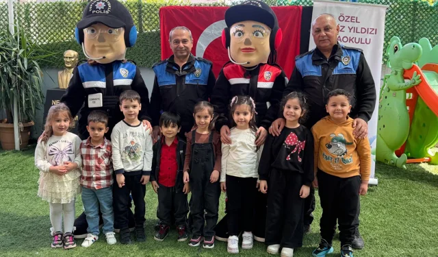 Osmaniye'de miniklere 'Poli' ile güvenlik eğitimi