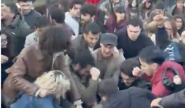 ODTÜ'de Türk Bayrağı açan guruba saldırıya 6 gözaltı...