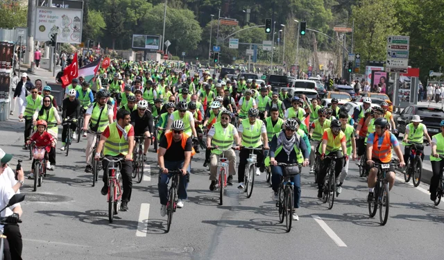 Gazze için pedal çevirdiler