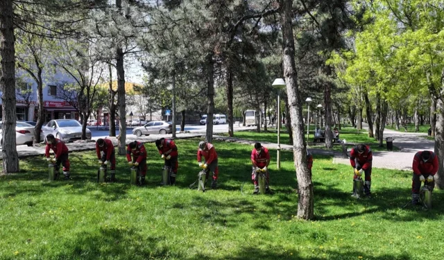 Kayseri Kocasinan'da açık alanlarda yoğun ilaçlama