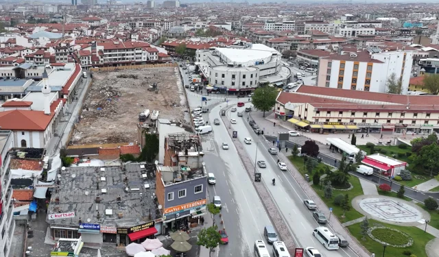 Konya'ya değer katan dönüşümde yıkımlar tamamlandı