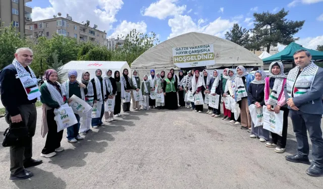 Mardin'de öğrencilere başörtüsü desteği!