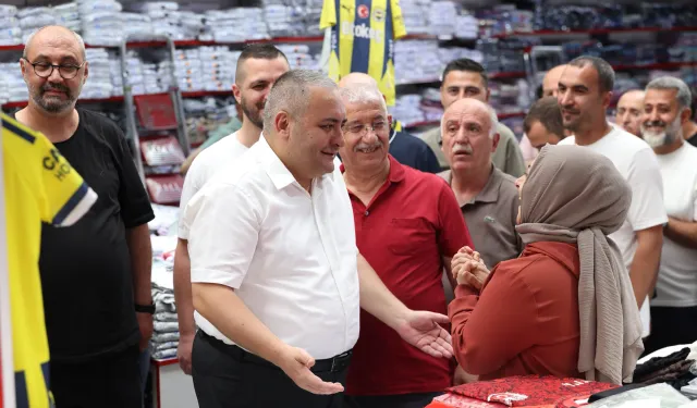 Başkan Özarslan'dan Osmanlı Halk Pazarı esnafına ziyaret