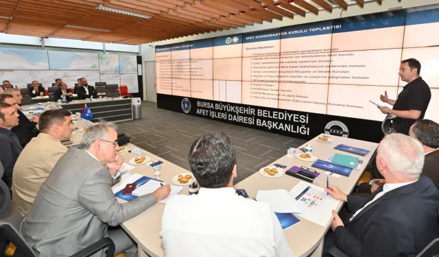 Bursa'nın afet planı AKOM'da masaya yatırıldı