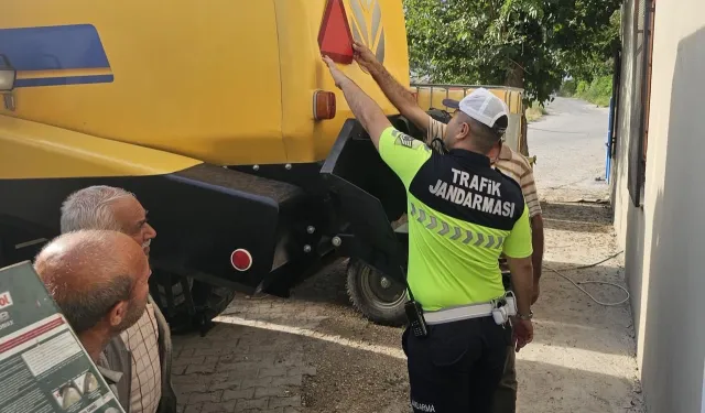 Jandarmadan hasat sezonunda sıkı trafik mesaisi