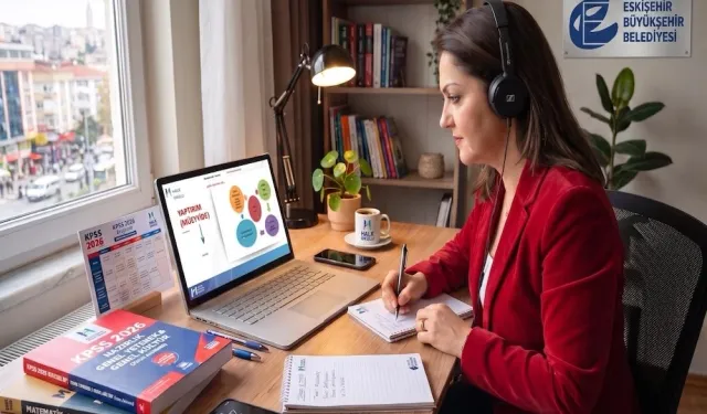 Eskişehir'de KPSS'ye online hazırlık