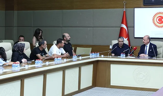 Milletvekili Bilgin TBMM'de maden işçilerinin ailelerini kabul etti