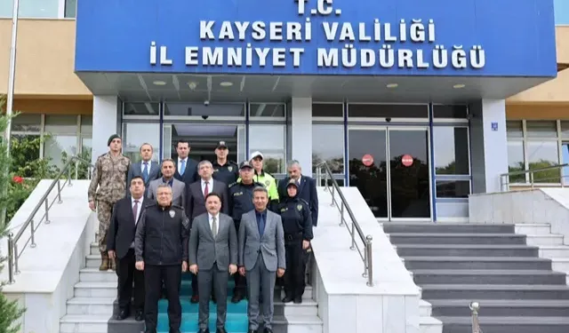 Kayseri Valisi Çiçek'ten İl Emniyet Müdürü Ergen'e ziyaret