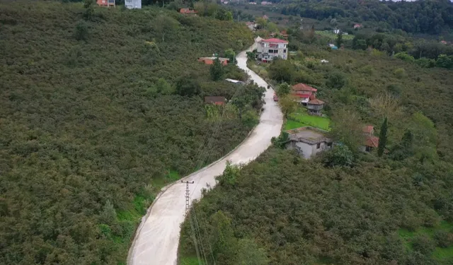 Ordu'da Ünye Çatak'ın yolu yenileniyor