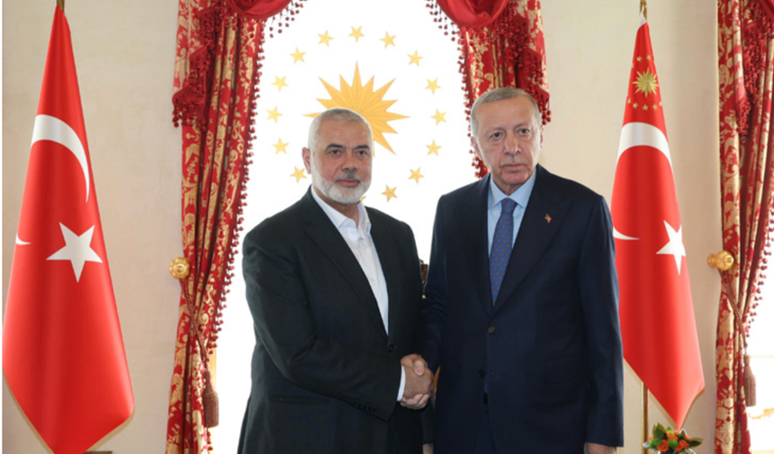 Cumhurbaşkanı Erdoğan, Hamas Siyasi Büro Başkanı İsmail Heniyye’yi kabul etti