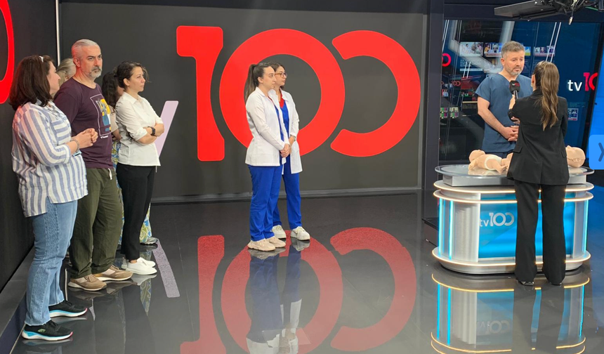 YYÜ Özel Gaziosmanpaşa Hastanesi'nden TV100'de Hayat Kurtaran İlk Yardım Eğitimi