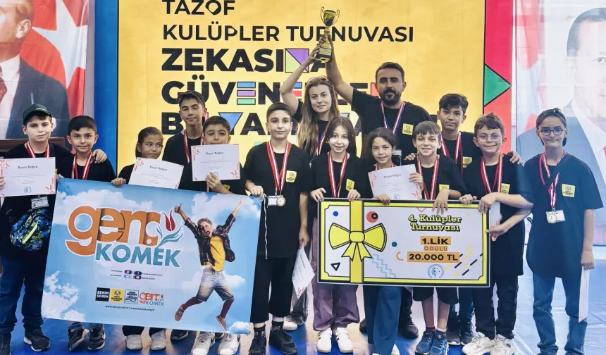 Genç KOMEK öğrencilerinden zeka arenasında büyük zafer