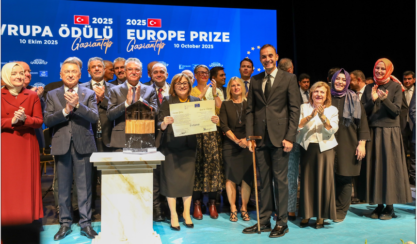 Gaziantep'e Avrupa Ödülü...