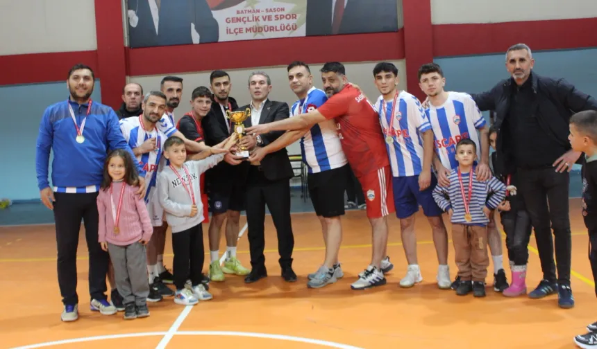 Batman Sason'da voleybol turnuvası tamamlandı