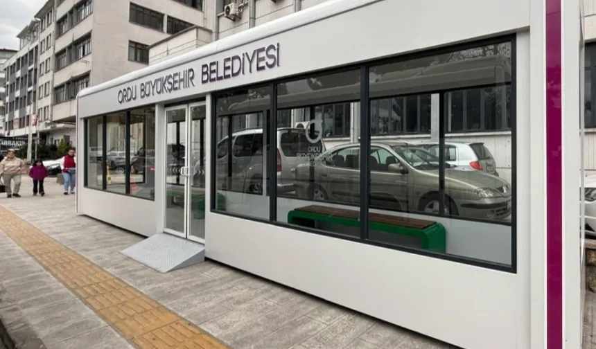 Ordu'da toplu ulaşım için akıllı durak dönemi başladı