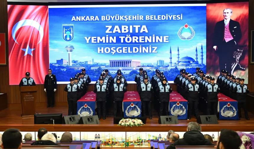 Ankara'da zabıta teşkilatı güçleniyor... 110 zabıta yemin ederek göreve başladı