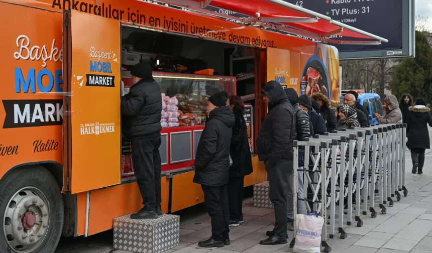 Başkent Mobil Market ile et satışı başladı