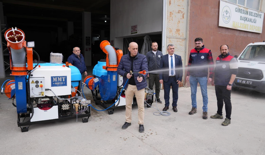 Giresun Belediyesi'nden Vektörel mücadeleye güçlü takviye