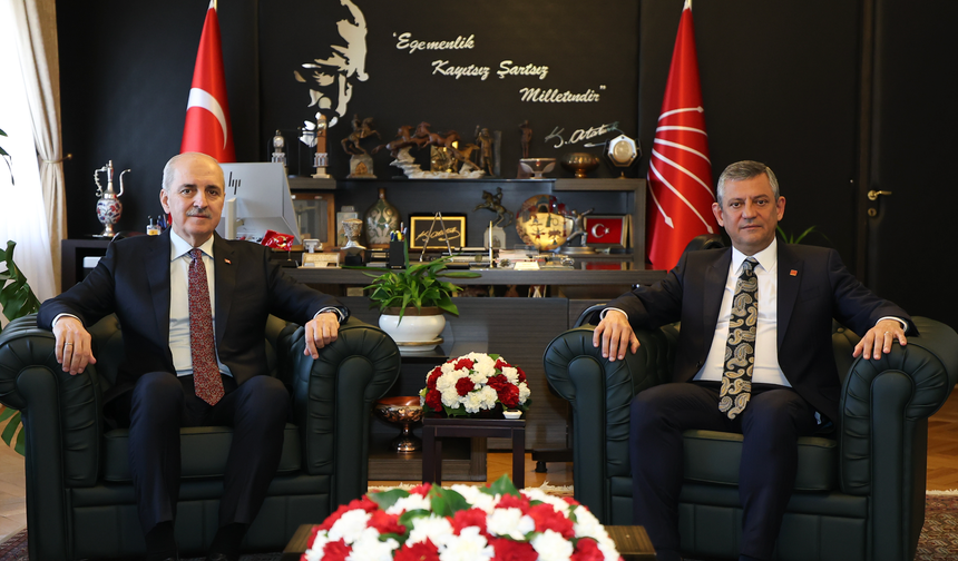 TBMM Başkanı Kurtulmuş'tan, CHP Lideri Özgür Özel'e ziyaret!