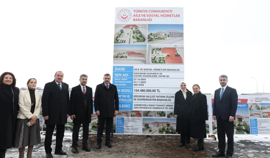 Erzurum'a modern huzurevi ve yaşlı bakım merkezi kuruluyor