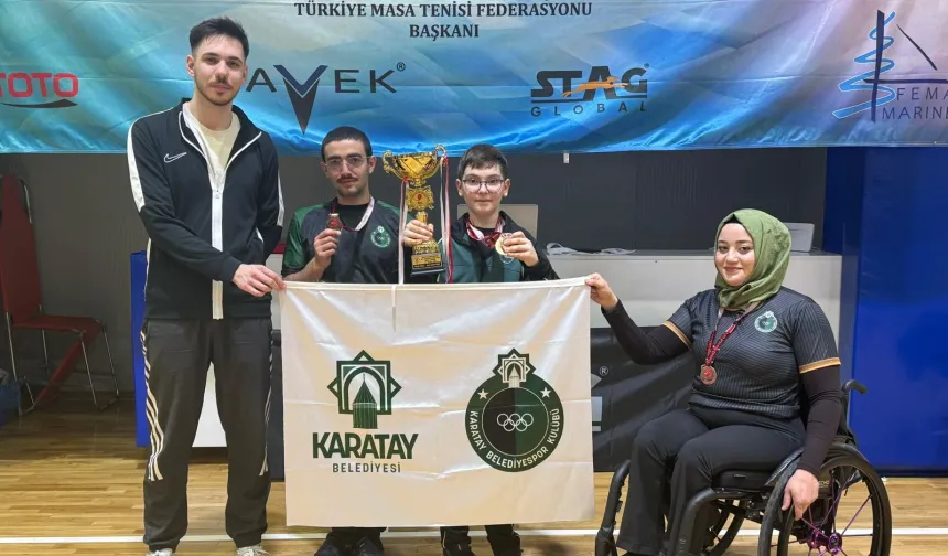 Konya Karataylı sporcular 5 madalya ile döndü