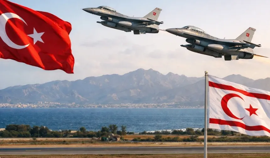 Türkiye'den KKTC'ye askeri takviye! 6 adet F-16 KKTC'ye konuşlandırıldı