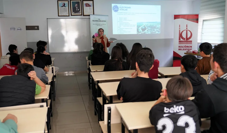 Ankara Keçiören'de öğrencilere çevre ve sıfır atık eğitimi