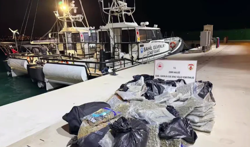 Ayvalık açıklarında narkotik darbe!