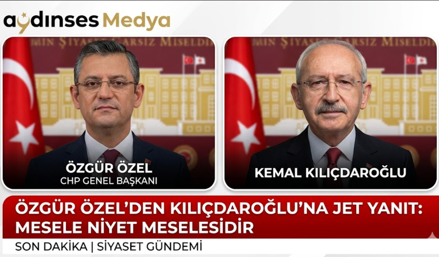 Özgür Özel’den Kılıçdaroğlu’na Sert Yanıt: “Mesele Hukuk Değil, Niyet Meselesidir”