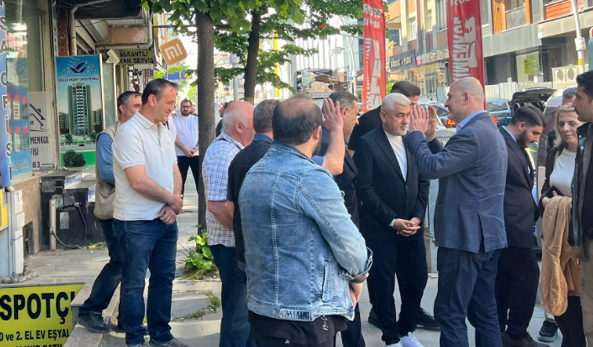 Süleyman Soylu, Sultangazi Cebeci'de esnafı ziyaret etti...