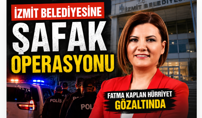 İzmit Belediyesi'ne Şafak Operasyonu... Başkan ve ve 31 kişi gözaltında...