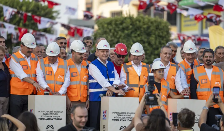 Ulaşım için dev yatırım! Vatan Caddesi-Kuyuluk Kavşağı'nın temeli atıldı