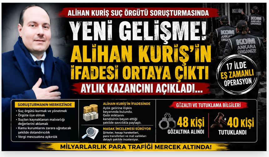 Süleymancı tarikat lideri Alihan Kuriş’in ifadesi ortaya çıktı!