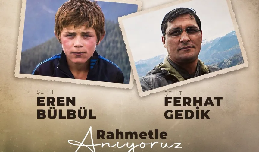 Eren Bülbül ve Ferhat Gedik şehadetlerinin 9. yılında unutulmadı